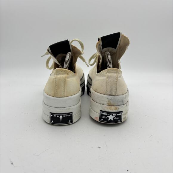Converse DRKSHDW DBL DRKSTAR Ox Rick Owens Platform Shoes Men's 11 - Picture 4 of 16